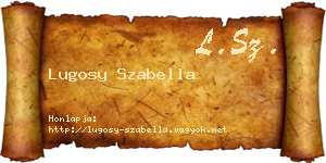 Lugosy Szabella névjegykártya